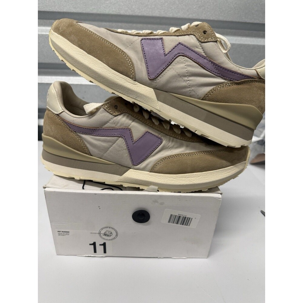 Visvim Fkt Runner Beige Purple Suede Off White Sneaker shoe Men's size 11 NWT